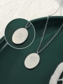 thumb Titanium Steel Geometric Minimalist Necklace 2