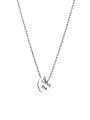 thumb Titanium 316L Stainless Steel Letter Minimalist Bead Chain Necklace with e-coated waterproof 0
