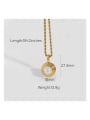 thumb Stainless steel Freshwater Pearl Round Trend Necklace 4
