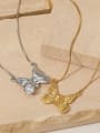 thumb Stainless steel Butterfly Trend Necklace 1