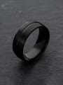 thumb Stainless steel Geometric Minimalist Stackable Men's  Ring 3