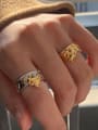thumb Stainless steel Geometric Hip Hop Band Ring 1