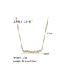 thumb Stainless steel Cubic Zirconia Geometric Dainty Necklace 2