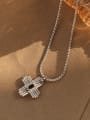 thumb Titanium 316L Stainless Steel Cross Vintage Regligious Necklace with e-coated waterproof 2