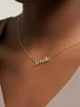 thumb Stainless steel Letter Dainty Initials Necklace 1