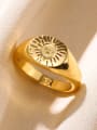 thumb Stainless steel Geometric Signet Ring 1