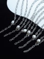 thumb TTitanium Steel Imitation Pear rend Geometric l Bracelet and Necklace Set 3