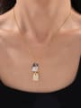 thumb Titanium Steel Cubic Zirconia Geometric Minimalist Necklace 1