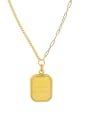thumb Titanium Steel Geometric Minimalist Necklace 0