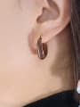 thumb Titanium Steel Enamel Heart Minimalist Drop Earring 1