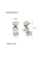 thumb Stainless steel Imitation Pearl Geometric Vintage Drop Earring 1