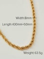 thumb Stainless steel Trend Link Necklace 1