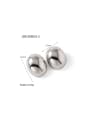 thumb Stainless steel Geometric Trend Stud Earring 3