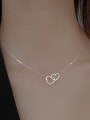 thumb Titanium Steel Heart Minimalist Necklace 2