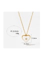 thumb Stainless steel Cubic Zirconia Heart Dainty Necklace 3