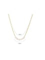 thumb Stainless steel Freshwater Pearl Geometric Dainty Necklace 2