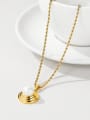 thumb Stainless steel Imitation Pearl Round Trend Necklace 1