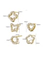 thumb Titanium Steel Imitation Pearl Geometric Trend Stud Earring 1