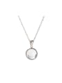 thumb Dainty Ball Stainless steel Glass Stone Earring and Necklace Set 2