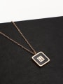 thumb Titanium Shell Letter Trend Necklace 1