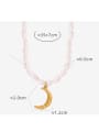 thumb Brass Freshwater Pearl Moon Vintage Necklace 2