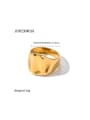 thumb Stainless steel Geometric Trend Band Ring 2