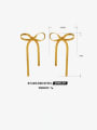 thumb Stainless steel Bowknot Hip Hop Drop Earring 2