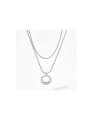 thumb Stainless steel Geometric Trend Necklace 0