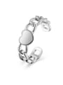 thumb Love chain titanium steel ring 0