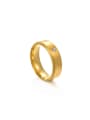 thumb Stainless steel Rhinestone Geometric Minimalist Couple Ring 1