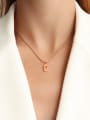 thumb Titanium 316L Stainless Steel Minimalist  Hollow Number 7 Necklace with e-coated waterproof 1
