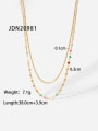 thumb Stainless steel Bead Trend Multi Strand Necklace 3