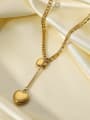 thumb Stainless steel Heart Vintage Multi Strand Necklace 1