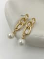 thumb Stainless steel Shell beads Pearl Trend Drop Earring 3