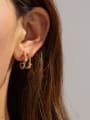 thumb Stainless steel Cubic Zirconia Geometric Dainty Stud Earring 1