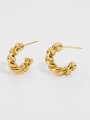 thumb Stainless steel Spiral Trend Stud Earring 1