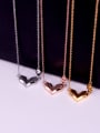 thumb Titanium Steel Letter Dainty Necklace 1