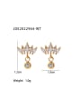 thumb Stainless steel Cubic Zirconia Crown Dainty Stud Earring 1