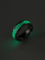 thumb Stainless steel Hip Hop Halloween Noctilucent  Men's Ring 0