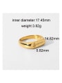 thumb Stainless steel Geometric Trend Band Ring 4