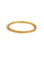 thumb Titanium Steel Irregular Minimalist Band Bangle 0