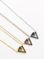 thumb Titanium Triangle Trend Necklace 0