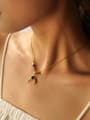 thumb Stainless steel Natural Stone Moon Trend Necklace 1