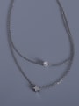 thumb Titanium 316L Stainless Steel Star Minimalist Multi Strand Necklace with e-coated waterproof 2