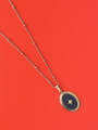 thumb Titanium 316L Stainless Steel Enamel Oval Minimalist Necklace with e-coated waterproof 2