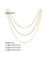 thumb Stainless steel Minimalist  Chain Multi Strand Necklace 2