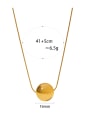 thumb Stainless steel Ball Minimalist Necklace 4
