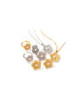 thumb Trend Flower Stainless steel Imitation Pearl Earring and Necklace Set 0