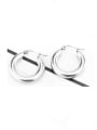 thumb Titanium Steel Geometric Minimalist Hoop Earring 2