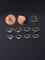 thumb Stainless steel Cubic Zirconia Geometric Vintage Nose Rings 1
